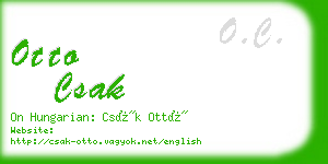 otto csak business card